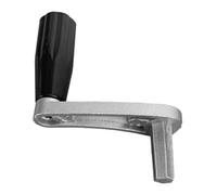 ELAYARD Manivela de Manivela Metálica para Tendedero de Ropa de Balcón Mango Ergonómico de Seis Dientes Accesorio Duradero para Elevación Manual Estable Baterías Color Plateado Corto