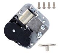 ELAYARD Mecanismo De Caja De Música Cuerda Manual Pequeño, Material Abs y Hierro, Reproducción Musical De 3-4 Minutos, Accesorio Reparable para Cajas Musicales DIY y Manualidades
