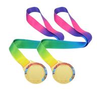 ELAYARD Medallas de Oro de Metal para Maratón y Baloncesto Tamaño 65 CM Pack de 2 Unidades Medallas Deportivas para Fútbol y Eventos Escolares Premio Ganador para Competiciones