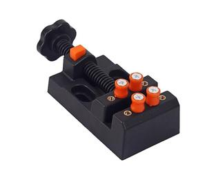 ELAYARD Mini Abrazadera Ajustable para Banco de Mesa, Prensa Fija de Apertura Rápida, para Joyería, Relojes y Bricolaje, Material Plástico Resistente, Herramienta Portátil para Hobbies