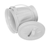 ELAYARD Mini Bote de Basura con Tapa Pequeño Cubo de Basura para Escritorio 11x10x9 Cm Papelera Compacta para Cocina Oficina y Dormitorio de Mesa para Reciclaje y Residuos Domésticos