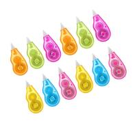 ELAYARD Mini Cinta Correctora para Aula Dispensador y Aplicador Instantáneo, 12 Piezas Multicolor Arcoíris, Adhesión Fuerte y Diseño Compacto para Correcciones Rápidas en Oficina y