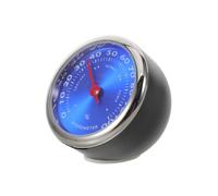 ELAYARD Mini Higrómetro Mecánico para Coche Medidor de Temperatura y Humedad Interior Termómetro Analógico Azul Compacto para Tablero de Instrumentos Monitor de Temperatura y Humedad