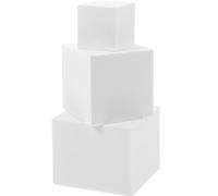 ELAYARD Modelo en Sesiones Fotográficas de 3 Piezas de Cubo de Espuma Blanco Accesorio Práctico para Fotografía para Exhibir Joyas y Objetos Pequeños