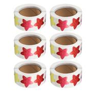 ELAYARD Pegatinas Adhesivas de Estrellas para Recompensas Infantiles 3000 Unidades 6 Rollos Estrellas Holográficas Brillantes Autoadhesivas para Tabla de Recompensas Motivación Escolar