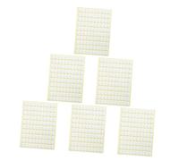 ELAYARD Pegatinas Adhesivas Dobles Herramienta Práctica y Fácil de Usar para Uñas Ovaladas Transparentes 6 Hojas para Decoración de Uñas Semicuradas y Parches