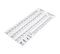 ELAYARD Pegatinas Adhesivas para Teclado de Piano Prácticas para Principiantes Seguras y Duraderas Compatibles Teclas Herramienta Efectiva para Aprendizaje Rápido
