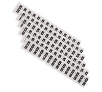 ELAYARD Pegatinas para Armónica Polifónica en Clave C 60 Unidades Negras Compatibles Armónicas de 24 y 28 Orificios Etiquetas Numeradas Autoadhesivas Reutilizables para