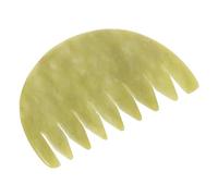 ELAYARD Peine de Jade para Masaje Capilar Peine de Masaje con Dientes Duros para Aliviar Tensión Muscular Borde Redondeado Seguro para de Jade Natural para Cuello y Espalda Herramienta