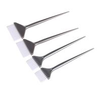 ELAYARD Peines Anchos para Teñir el Cabello 6 Piezas Set, Cepillos Aplicadores de Tinte Plateados, Cerdas Extra Suaves, Tamaños 5 Cm y 7 Cm, Herramienta Profesional para Coloración y