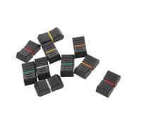 ELAYARD Perillas de Fader de Goma 25x12x8 Mm, Tapas Deslizantes Antideslizantes, Kit 10 Piezas Colores Surtidos para Mezclador de Sonido Dj, Accesorios para y Control de