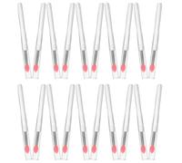ELAYARD Pinceles de Silicona Reutilizables para Uñas 20 Piezas Aplicadores para Polvo de Purpurina y Efecto Espejo Metálico Palitos de Manicura para Decoración Detallada en Color Rosa