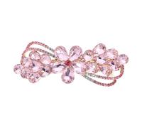 ELAYARD Pinza Cabello Accesorio para Cabello Grande Resorte y Gemas de Imitación Clip Rosa Horquilla para Mujer para Peinados Elegantes y Uso Diario de Niñas y Mujeres