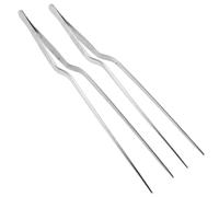 ELAYARD Pinzas de Precisión para Cerumen 26 CM Acero Inoxidable Pulido Brillante Punta Cónica Ergonómica Juego de 2 Unidades para Limpieza Segura y Eficaz de Oídos Adultos