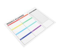 ELAYARD Planificador Semanal de Pizarra Blanca Adhesiva de Borrado en Seco, Reutilizable, Tamaño S 30X40 CM, Calcomanía de PVC para Pared, Organizador Familiar y Lista de Tareas para