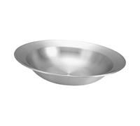 ELAYARD Plato de Cocina de Acero Inoxidable 23 Cm, Ensaladera Poco Profunda Estilo Coreano, Cuenco para Pasta y Mariscos, Utensilio Esencial para Hogar y Uso Diario