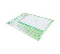 ELAYARD Póster Fácil de Usar y Leer de Acordes para Banjo en Papel Plastificado Verde Adecuado para Principiantes Que Aprenden Banjo