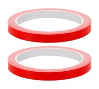 ELAYARD Protector de Borde para Pala de Tenis de Mesa 2 Piezas Cinta Adhesiva Roja de 10 M X 1 CM Cinta Protectora Lateral Anti-UV para Raqueta Adecuado para Torneos Práctica y Uso