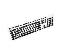 ELAYARD Protector de Teclado de Silicona Compatible con DELL Funda Resistente al Agua y Polvo Diseño Simple y Ultrafino Película Protectora para Teclado Cableado Negro