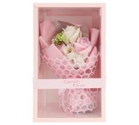 ELAYARD Ramo de Rosas de Jabón Artificial en Caja Obsequio para San Valentín y Día Madre, Flores Decorativas Románticas para Mujer, 1 Juego Aceite Esencial