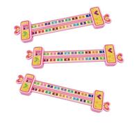 ELAYARD Regla de Cálculo Aditiva de 3 Piezas para Educación Temprana, Juguete Matemático de Plástico Rosa, Regla de Números y Descomposición hasta 10, Material Escolar Educativo