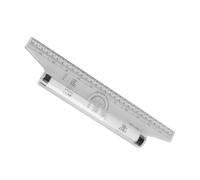 ELAYARD Regla Rodante de 30 CM para Dibujo Técnico y Medición Multiángulo, Herramienta de Regla Paralela para Arquitectura y Diseño Industrial en Talleres