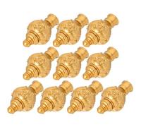 ELAYARD Remates Decorativos Dorados para Barra de Cortina 26-28 MM Tapones Vintage de Plástico para Extremos de Barra Pack de 20 Unidades Accesorios para Cortinas de Ventana