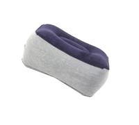 ELAYARD Reposapiés Inflable de PVC para Viaje Cojín Reclinable para Avión y Tren Soporte Cómodo para Pies Color Gris Azul sin Herramienta de Inflado