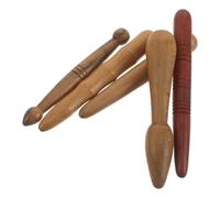 ELAYARD Rodillos de Masaje de Acupresión de Madera, Juego de 5 para Masaje Manual en Pies, Cuello y Espalda, Aptos para Terapia Muscular y Relajación Meridiana