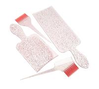 ELAYARD Set de Tinte Cabello Profesional Brocha Iluminador y Peine para Balayage, Material Abs y Nylon, Color Rosa, Fácil de Almacenar para Uso en Casa o DIY