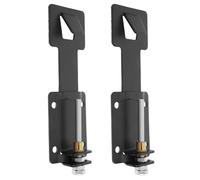 ELAYARD Soporte Ajustable de Acero Negro para Campana Extractora, Colgador Telescópico de Pared Accesorios, Gancho Metálico Alargado para Montaje Oculto en Cocina Industrial y