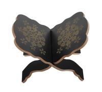 ELAYARD Soporte de Lectura de Madera Negro Portátil Soporte Desmontable para Libros Sagrados Atril Robusto para Biblias y Textos Religiosos para Hogar Oficina Escuela y Espacios de Oración