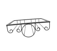 ELAYARD Soporte para Copa de Vino botellero de Mesa botelleros de pie Almacenamiento de Vino botellero pequeño portavasos al portavasos metalico Hierro Negro