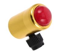 ELAYARD Soporte Para Diapasón De Aleación De Aluminio Con Base De Cristal Rojo Dorado, Patas Esféricas Ajustables, Accesorio Portátil Para Meditación, Yoga y Sanación