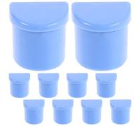 ELAYARD Tapa de Extremo de Pasamanos para Cama 10 Unidades, Accesorio de Plástico Azul para Barandilla de Seguridad Hospitalaria, Protección para Barandilla Lateral en Camas de
