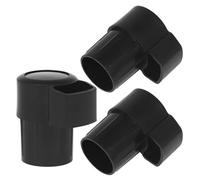 ELAYARD Tapón para Saxofón Tenor Curvo de Plástico ABS Negro Juego de 3 Piezas Accesorio Protector Anti Polvo y Suciedad Compatible Saxofones Tenores Adecuado para Mantenimiento y