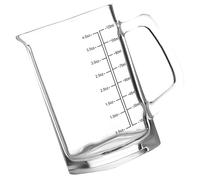 ELAYARD Taza Medidora de Líquidos de Vidrio Cuadrada con Asa, Capacidad 120ml, Fácil de Limpiar, Adecuado para Hornear y Tostar Bebidas