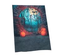 ELAYARD Telón de de Fotografía Halloween Calabaza Resistente Vinilo Decoración Fiesta Murciélago para Sesiones