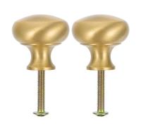 ELAYARD Tiradores de Cajón y Pomos de Mueble de Cobre Puro, Acabado Mate Cepillado, Juego de 2 Piezas, Tamaño Pequeño 2,5 CM, para Armarios y Cajones, Fácil Instalación y Uso, Uso