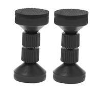 ELAYARD Topes De Cabecero Ajustables Para Cama Grandes 7,7-9 Cm, Soporte Antivibración Para Muebles, Estabilizador De Cabecera Resistencia Negra, Uso Hogar y Hotel, Pack 2 Unidades