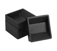 ELAYARD Topes de Ruedas de Cama Antideslizantes de Caucho Negro, Tamaño Grande, 4 Piezas, Copas para Patas de Muebles Ruedas, Protección para Suelos Vinílicos y Baldosas, Almohadillas