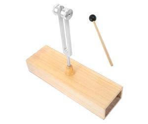 ELAYARD Tuning Fork Aluminum Alloy With Wooden Resonance Box And Mallet For Meditation Healing Sound Therapy Balance Exercises