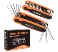 Elayce Juego de llaves Allen - Juego de 17 llaves hexagonales métricas y estándar SAE | Paquete de 2 llaves Allen portátiles para tornillo de cabeza hexagonal, herramienta de regalos únicos para