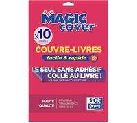 Elba 1 Paquete de 5 + 5 Magic Cover Forro para libros en PVC liso incoloro