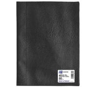 Elba 100206468 Portafolio Hunter PVC flexible 80 fundas (40 fundas A4) azul
