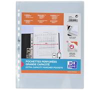 Elba 100206867 Bolsillos A4 perforados de polipropileno de 140 micrones, transparente, 210 x 297 mm, pack de 10