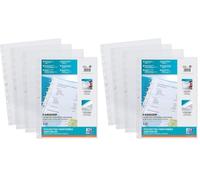 Elba 100206869 Fundas plástico A4 extraíbles Oxford, 10 unidades, Calidad 70 micras, Multitaladro (Paquete de 2)
