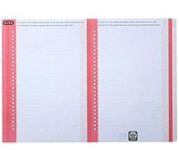 Elba 100330201-270 Etiquetas blancas para carpetas colgantes para armario. 10 Hojas A5 con 27 etiquetas cada una. Etiquetas blancas con bordes en color.