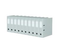 Elba 100400536 carpeta de Strong Line DIN A4 doble protector de bordes, 8 cm de ancho gris