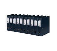 Elba 100400548 carpeta de Strong Line DIN A4 doble protector de bordes, 8 cm de ancho color azul oscuro